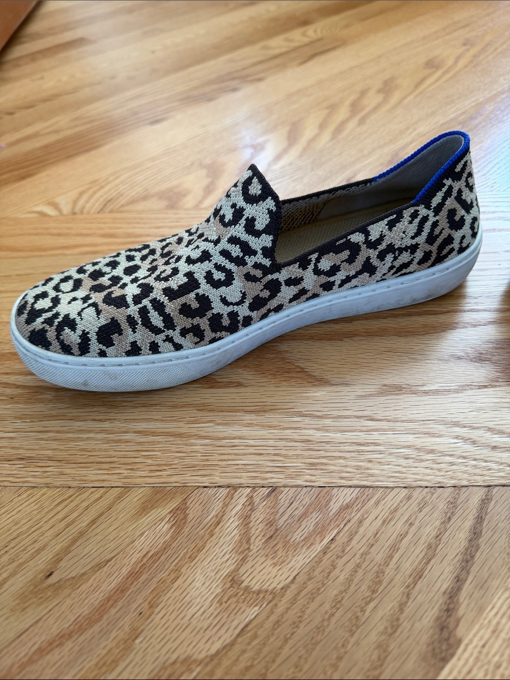 Rothy's Leopard-Print Slip-On Sneakers - Black & Tan - Picture 6 of 7